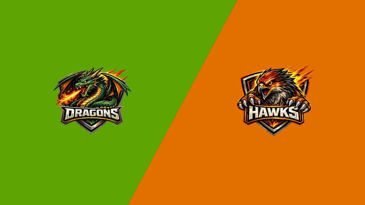 Dragons vs Hawks